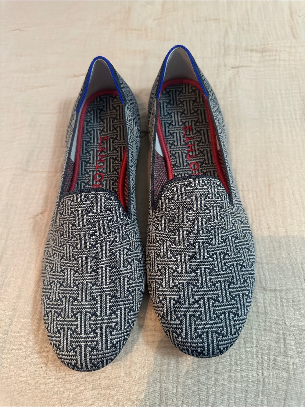 Rothy's Gray Woven Slip-On Flats